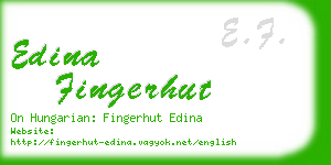 edina fingerhut business card
